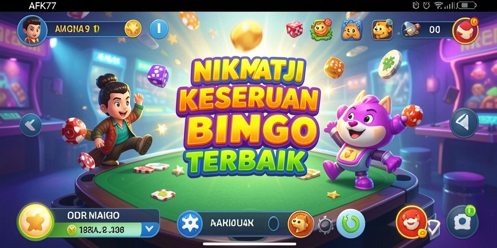 Tampilan gameplay seru Bingo di AFK77.