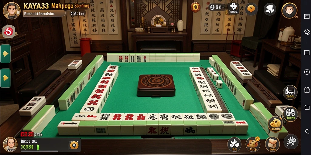 Tampilan gameplay KAYA33 yang menarik dalam permainan Mahjong.