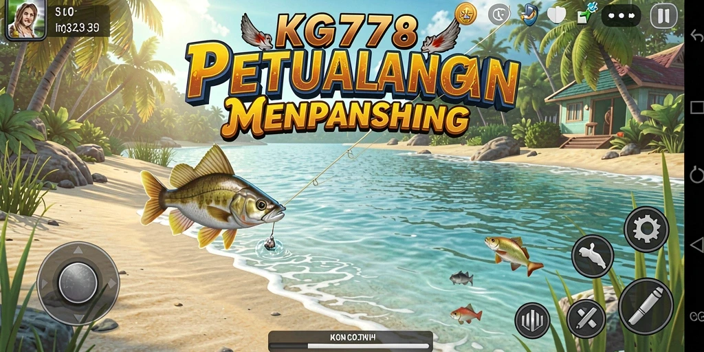 Screenshot gameplay KG778 menampilkan aksi memancing yang seru dan realistis.